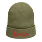 Organic ribbed beanie