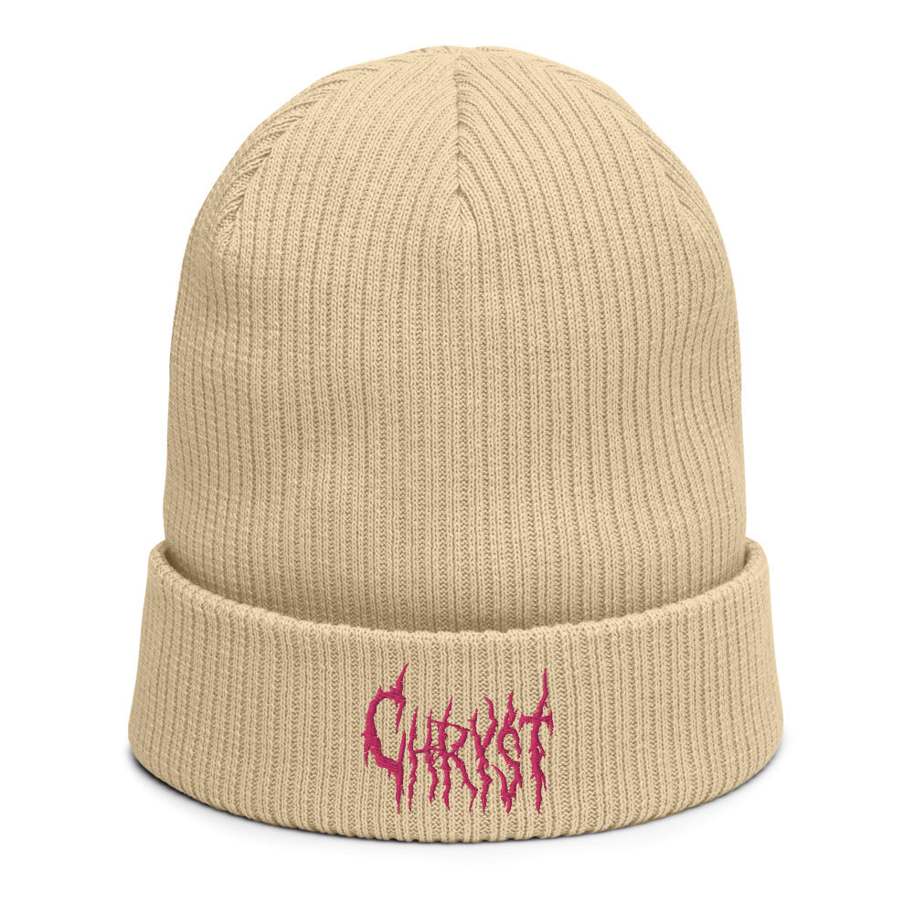 Organic ribbed beanie